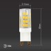 Лампа светодиодная Эра G9 5W 2700K LED JCD-5W-CER-827-G9 Б0027863