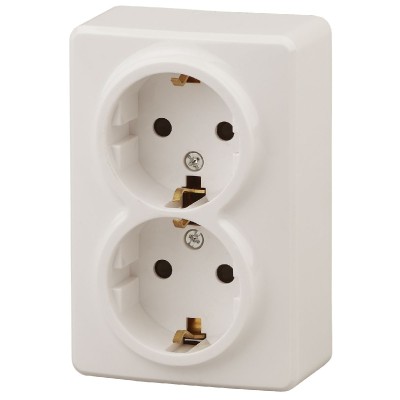Розетка 2P+E Schuko Эра 11-2205-02 Б0020692