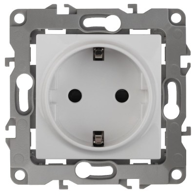 Розетка 2P+E Schuko Эра 12-2011-01 Б0029234