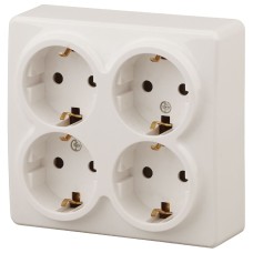 Розетка 2P+E Schuko со шторками Эра 11-2211-02 Б0020710