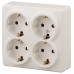 Розетка 2P+E Schuko со шторками Эра 11-2211-02 Б0020710