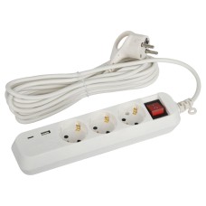 Удлинитель электрический Эра UB-3es-5m-USB Б0052899