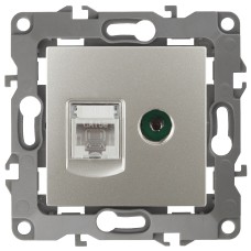Розетка комбинированная RJ45+TV Эра 12-3110-15 Б0027450