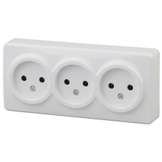 Розетка 3х2P Эра 11-2207-01 Б0020697