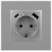 Розетка со шторками с USB type-A+C Эра Elegance 14-4108-03 Б0067741