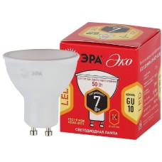 Лампа светодиодная Эра GU10 7W 2700K ECO LED MR16-7W-827-GU10 Б0040874