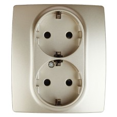 Розетка 2P+E Schuko со шторками Эра 12-2104-04 Б0014702