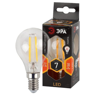 Лампа светодиодная Эра E14 7W 2700K F-LED P45-7W-827-E14 Б0027946