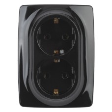 Розетка 2x2P+E Schuko Эра 12-2106-06 Б0031233