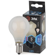 Лампа светодиодная Эра E14 5W 4000K F-LED P45-5W-840-E14 frost Б0027930