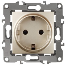Розетка ЭРА 12 2P E Schuko со шторками 16A 250V 12-2102-04 Б0014690