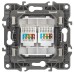 Розетка информационная двойная 2XRJ45 Эра 12-3108-13 Б0019355