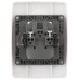 Розетка 2x2P Эра 12-2107-01 Б0031238