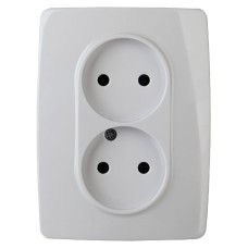 Розетка 2x2P Эра 12-2107-01 Б0031238