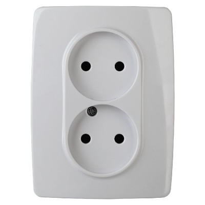 Розетка 2x2P Эра 12-2107-01 Б0031238