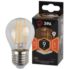 Лампа светодиодная Эра E27 9W 2700K F-LED P45-9w-827-E27 Б0047023