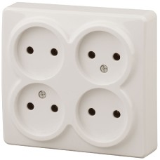 Розетка 4х2P Эра 11-2210-02 Б0020707