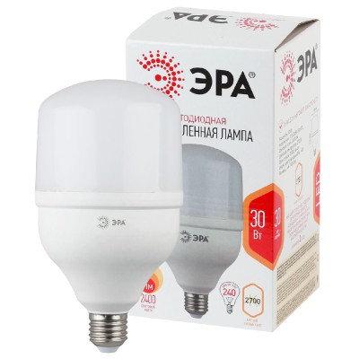 Лампа светодиодная Эра E27 30W 2700K LED POWER T100-30W-2700-E27 Б0027002