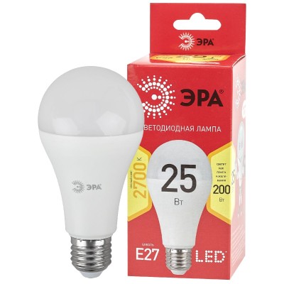 Лампа светодиодная Эра E27 25W 2700K LED A65-25W-827-E27 R Б0048009