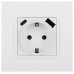 Розетка со шторками с USB type-A+C Эра Elegance 14-4108-01М Б0067710