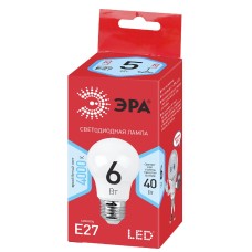 Лампа светодиодная Эра E27 6W 4000K LED A55-6W-840-E27 R Б0050688