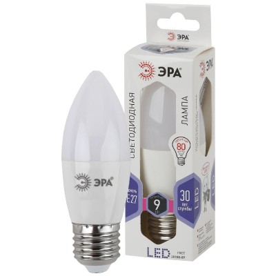 Лампа светодиодная Эра E27 9W 6000K LED B35-9W-860-E27 Б0031410