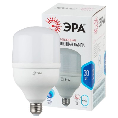 Лампа светодиодная Эра E27 30W 4000K LED POWER T100-30W-4000-E27 Б0027003