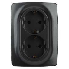 Розетка 2x2P+E Schuko Эра 12-2106-05 Б0031232