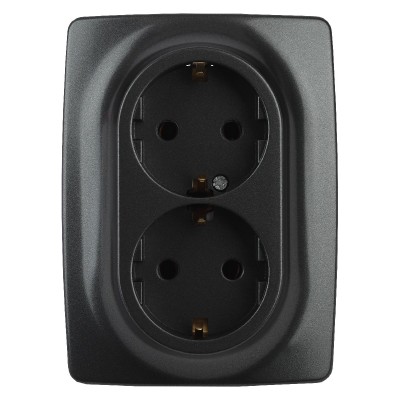 Розетка 2x2P+E Schuko Эра 12-2106-05 Б0031232