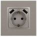 Розетка со шторками с 2xUSB Эра Elegance 14-4109-16 Б0065775