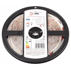 Светодиодная лента Эра 12В 2835 4,8Вт/м 3000K 5м IP65 LS2835-60LED-IP65-WW-eco-5m Б0035592