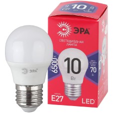 Лампа светодиодная Эра E27 10W 6500K LED P45-10W-865-E27 R Б0045355