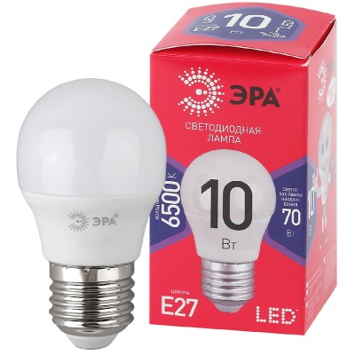 Лампа светодиодная Эра E27 10W 6500K LED P45-10W-865-E27 R Б0045355