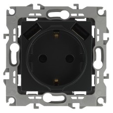 Розетка 2P+E со шторками и 2xUSB Эра 14-4109-05 Б0047871