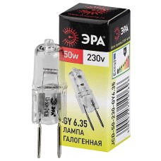 Лампа галогенная Эра GY6.35 50W 3000K GY6.35-JCD-50W-230V C0027374