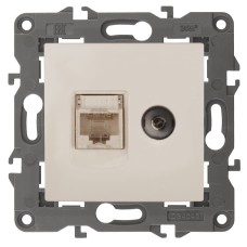 Розетка RJ45+TV Эра 14-3110-02 Б0034315