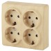 Розетка 2P+E Schuko со шторками Эра 11-2211-11 Б0020711
