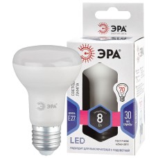 Лампа светодиодная Эра E27 8W 6000K LED R63-8W-860-E27 Б0048024