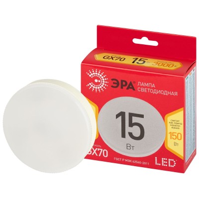 Лампа светодиодная Эра LED GX-15W-830-GX70 R 3000K таблетка Б0065487