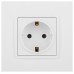 Розетка 2P+E Schuko Эра Elegance 14-2101-01М Б0065800