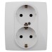 Розетка 2P+E Schuko со шторками Эра 12-2104-01 Б0014699