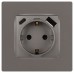 Розетка со шторками с USB type-A+C Эра 12-4108-16 Б0067762