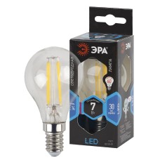 Лампа светодиодная Эра E14 7W 4000K F-LED P45-7W-840-E14 Б0027947