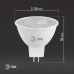 Лампа светодиодная Эра  GU5.3 8Вт 6000K LED Lense MR16-8W-860-GU5.3