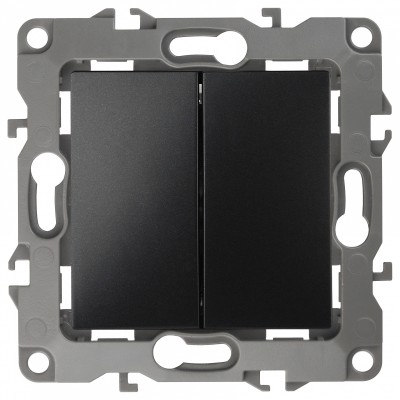 Переключатель двухклавишный без рамки 12 12-1104-05