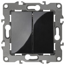 Переключатель двухклавишный без рамки 12 12-1104-06