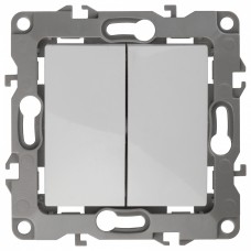 Переключатель двухклавишный без рамки 12 12-1106-01