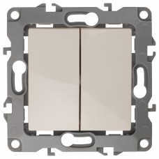 Переключатель двухклавишный без рамки 12 12-1106-02