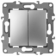 Переключатель двухклавишный без рамки 12 12-1106-03