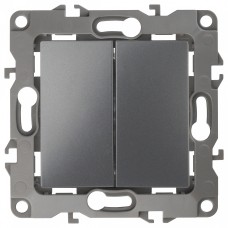 Переключатель двухклавишный без рамки 12 12-1106-12